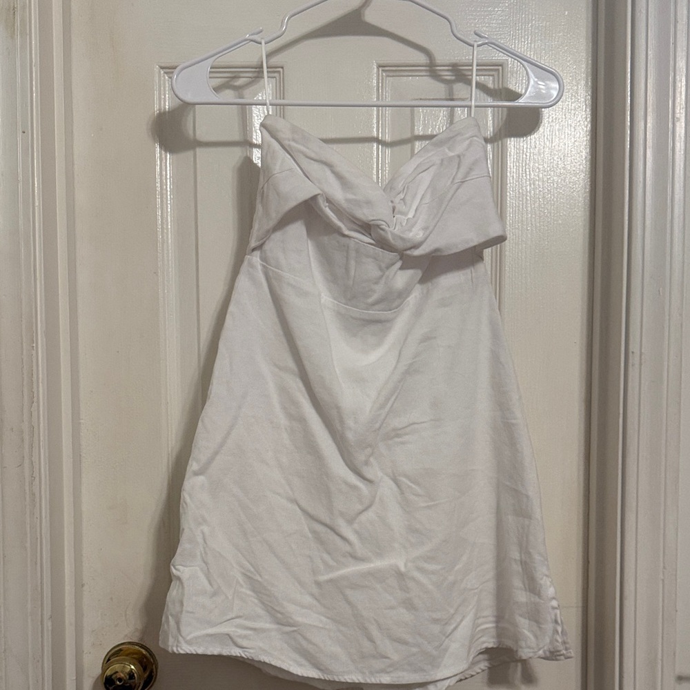 White Strapless Dress